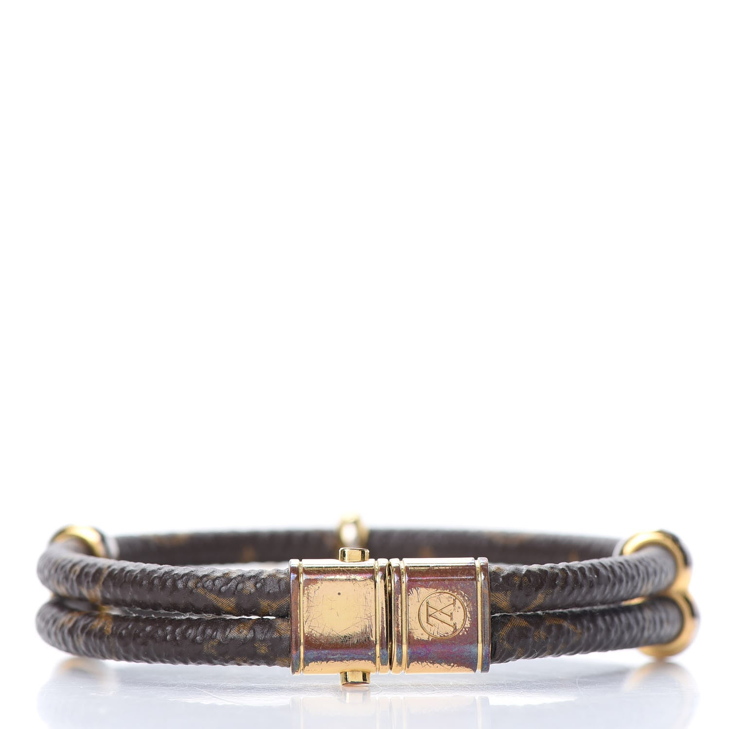 Louis Vuitton Monogram Keep It Twice Bracelet 19 3 of 7