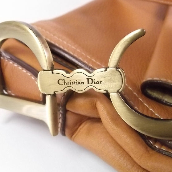 Christian Dior Leather Baudrier Saddle Bag 9 of 10