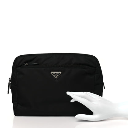 Prada Re-Nylon Saffiano Travel Pouch Black Astrale 2 of 9