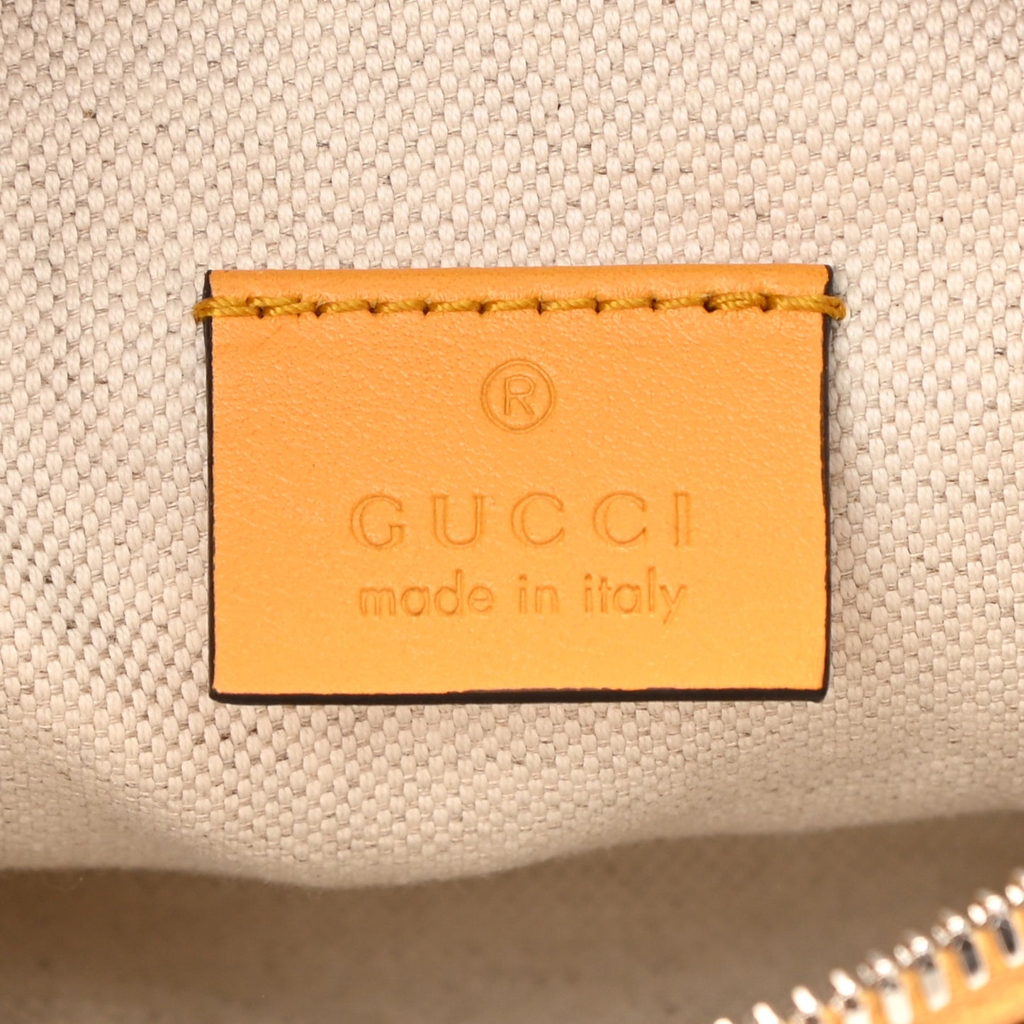 Calfskin GG Tennis Embossed Belt Bag Crop