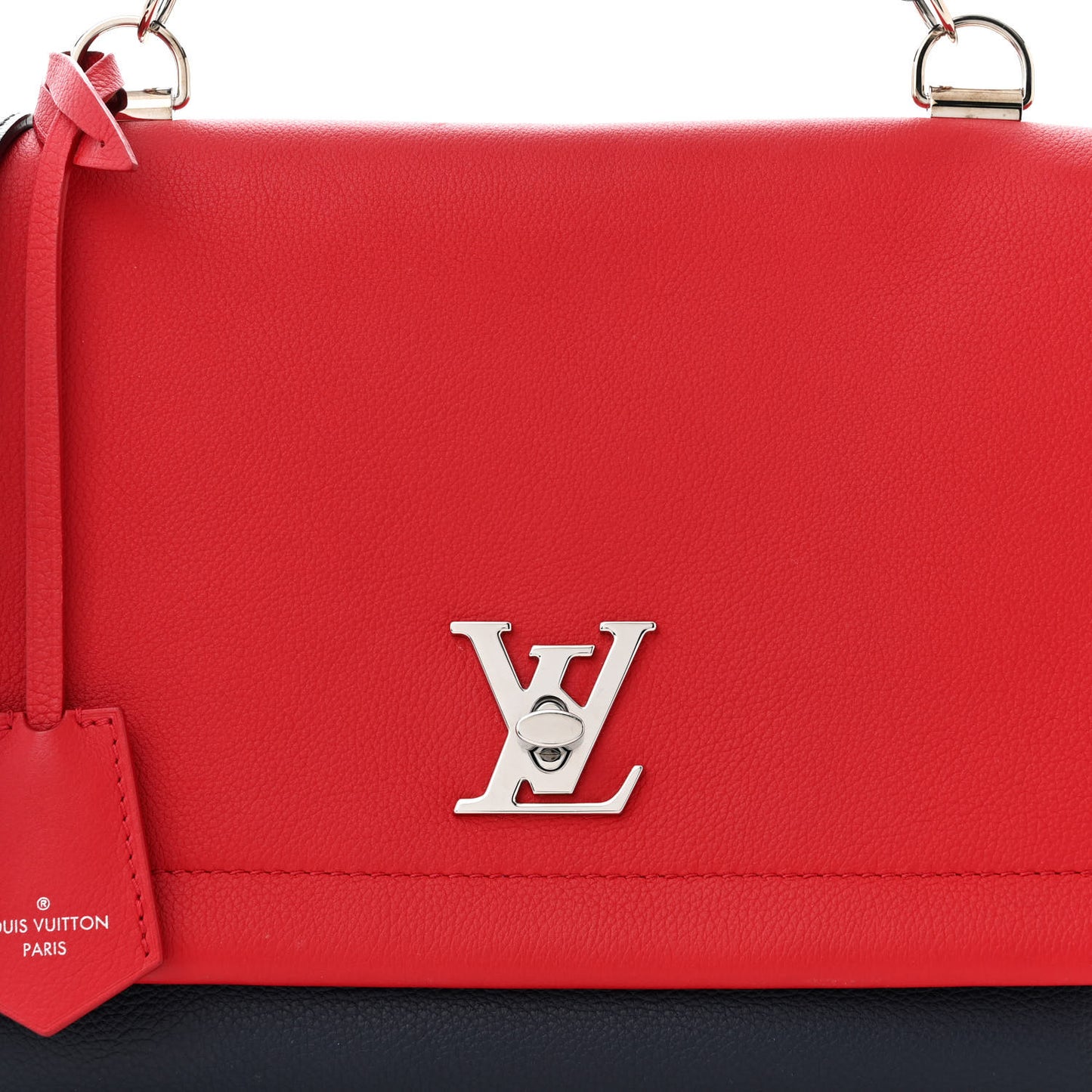 Calfskin Lockme II Top Handle Rubis Marine