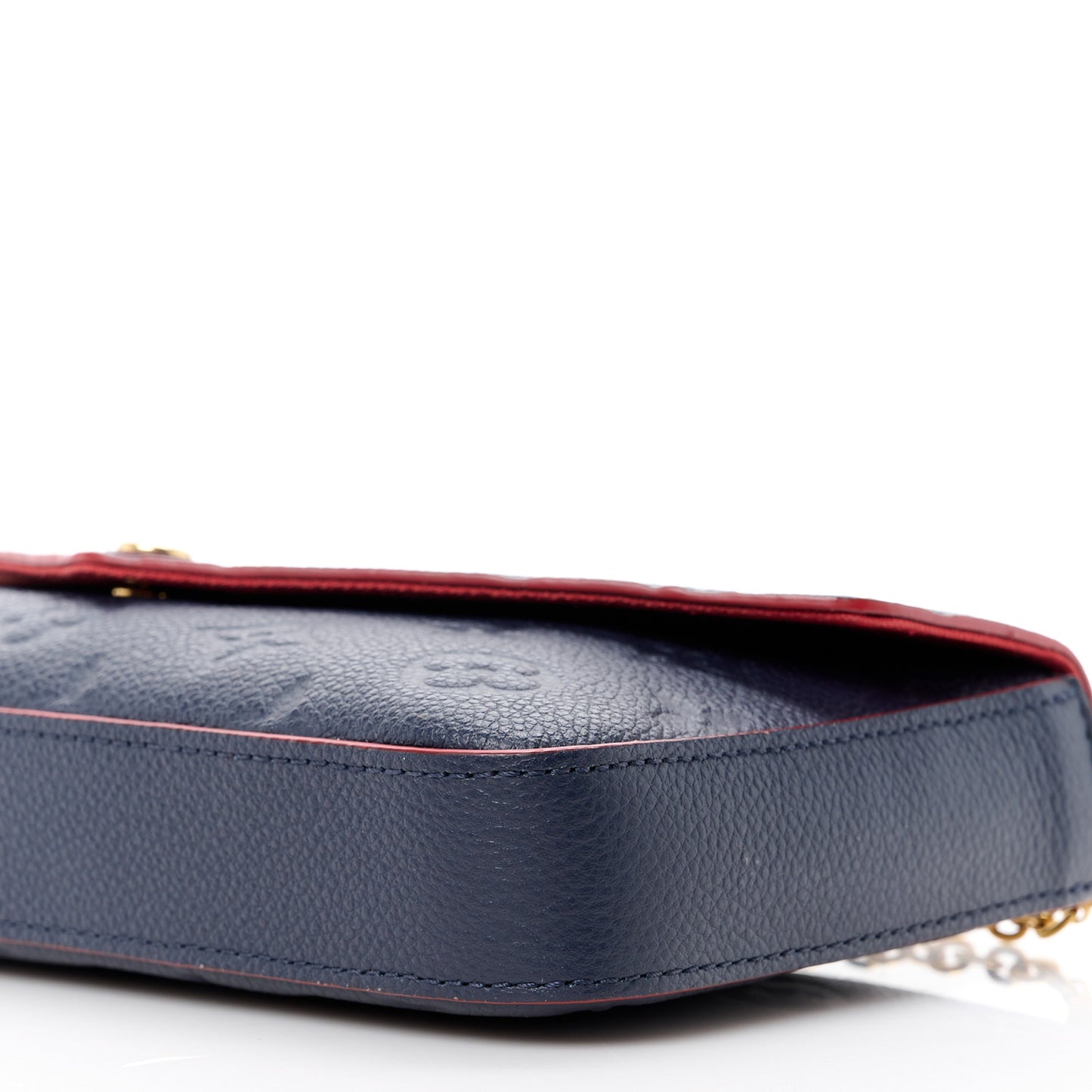 Empreinte Pochette Felicie Chain Wallet Marine Rouge