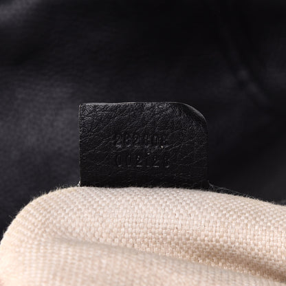 Gucci Pebbled Calfskin Large Soho Shoulder Bag Black 7 of 13