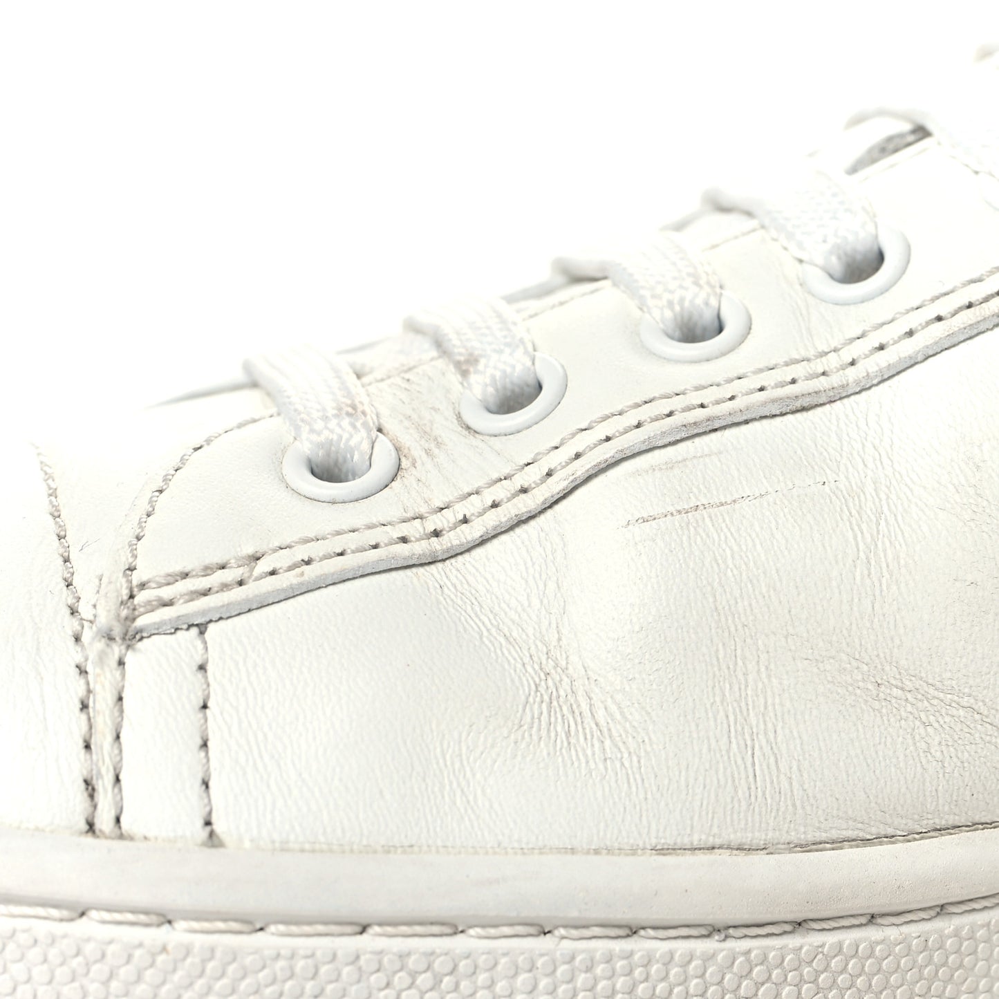 Vitello Mens Logo Low Top Sneakers 43 White