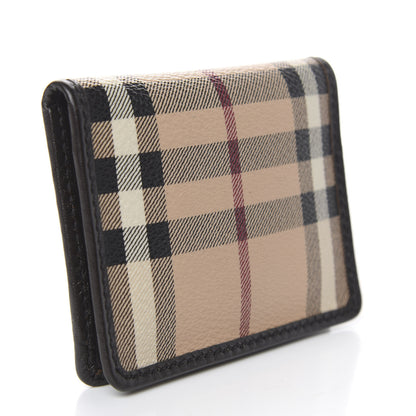 Burberry Haymarket Check Bow Wallet Black 3 of 9