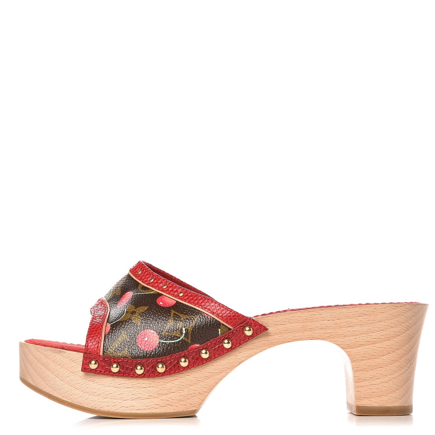 Monogram Cerises Mules Heels 37.5