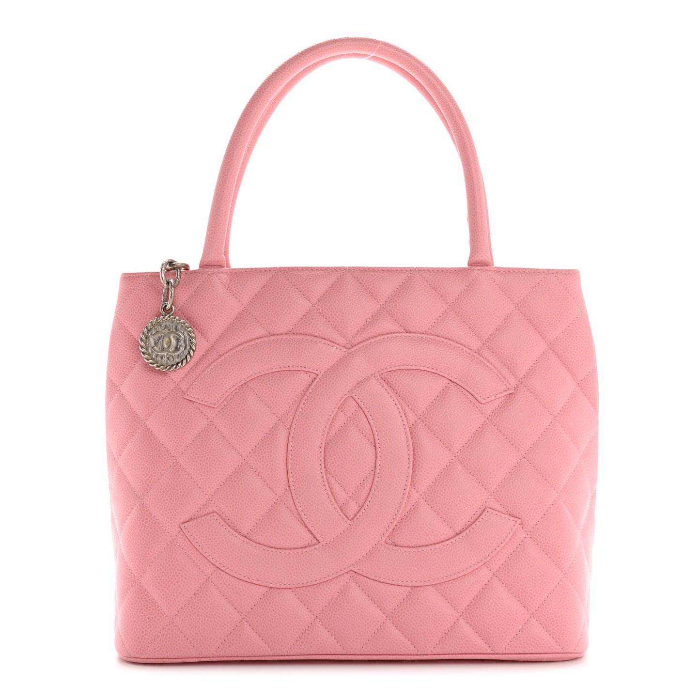 Caviar Medallion CC Tote Light Pink