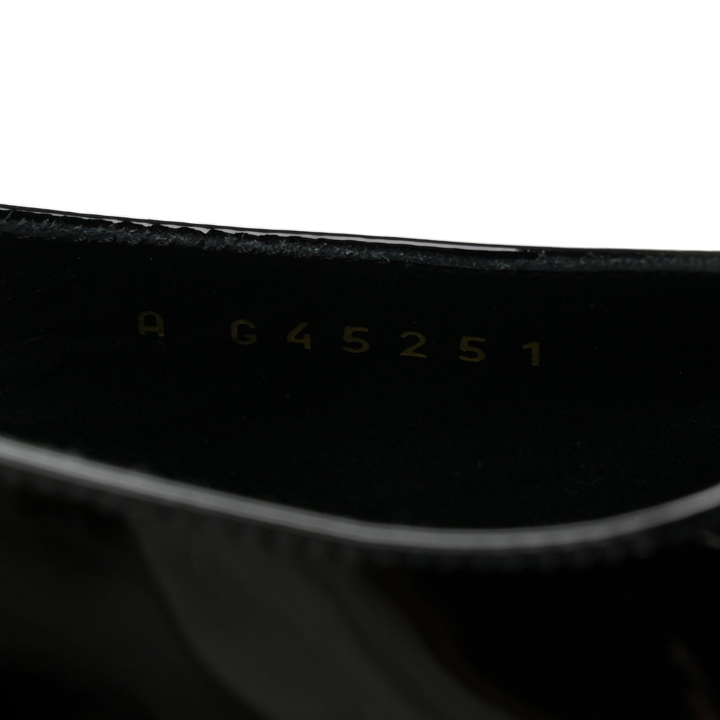 Patent Calfskin Cap Toe CC Slingback Pumps 36.5 Black