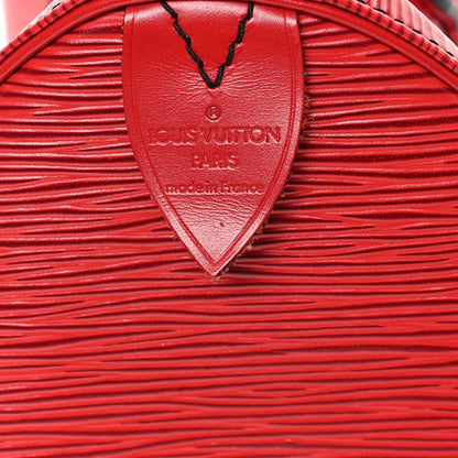 Louis Vuitton Epi Speedy 30 Castillan Red 6 of 7