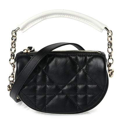 Christian Dior Lambskin Cannage Micro Dior Vibe Hobo Bag Black 1 of 8
