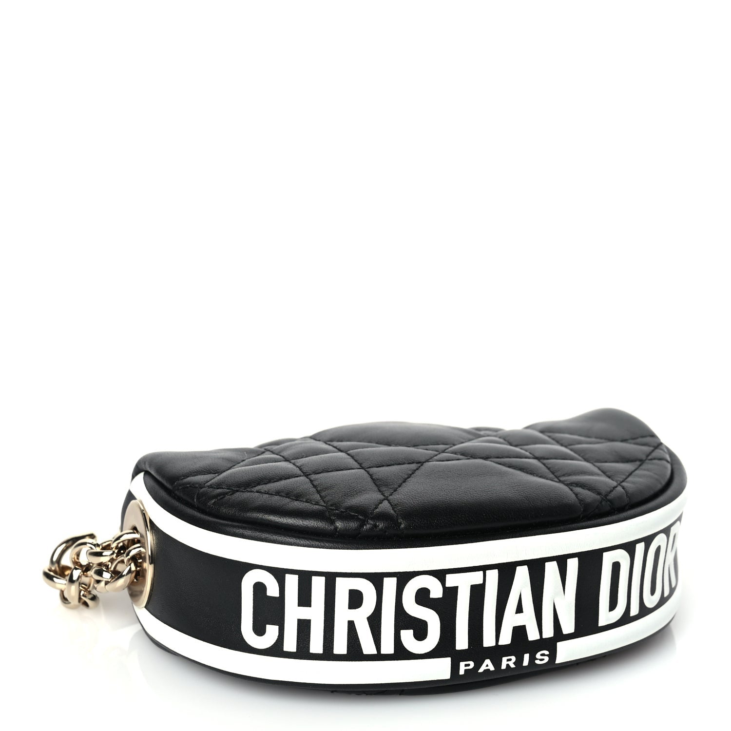Christian Dior Lambskin Cannage Micro Dior Vibe Hobo Bag Black 3 of 8