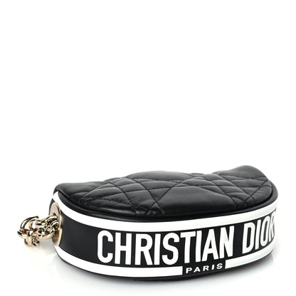 Christian Dior Lambskin Cannage Micro Dior Vibe Hobo Bag Black 3 of 8