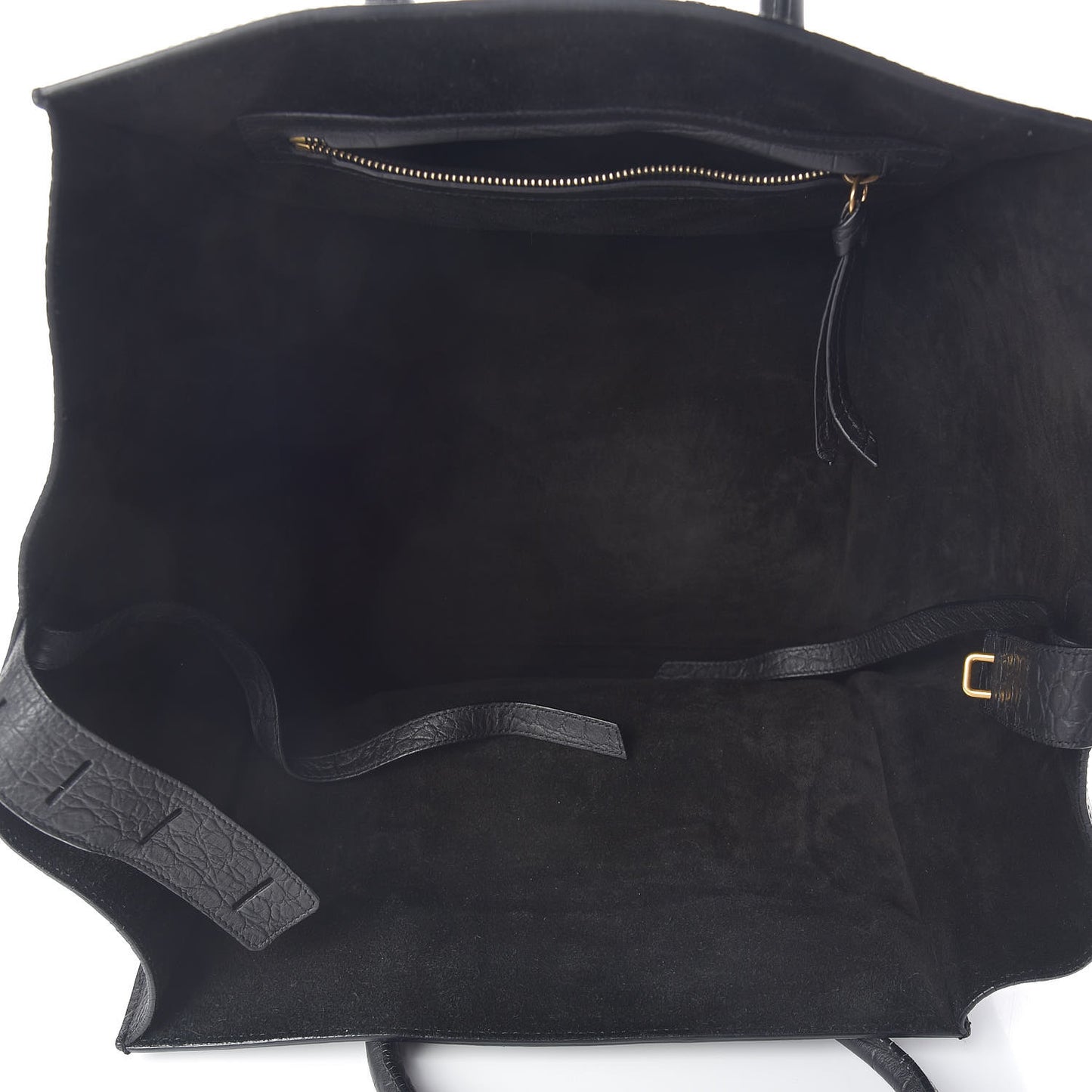 Calfskin Crocodile Embossed Medium Phantom Luggage Black