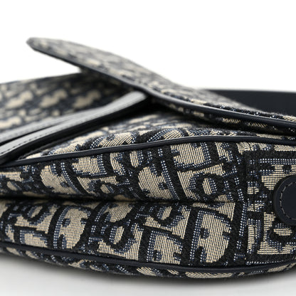 Christian Dior Oblique Saddle Bag Blue 10 of 11