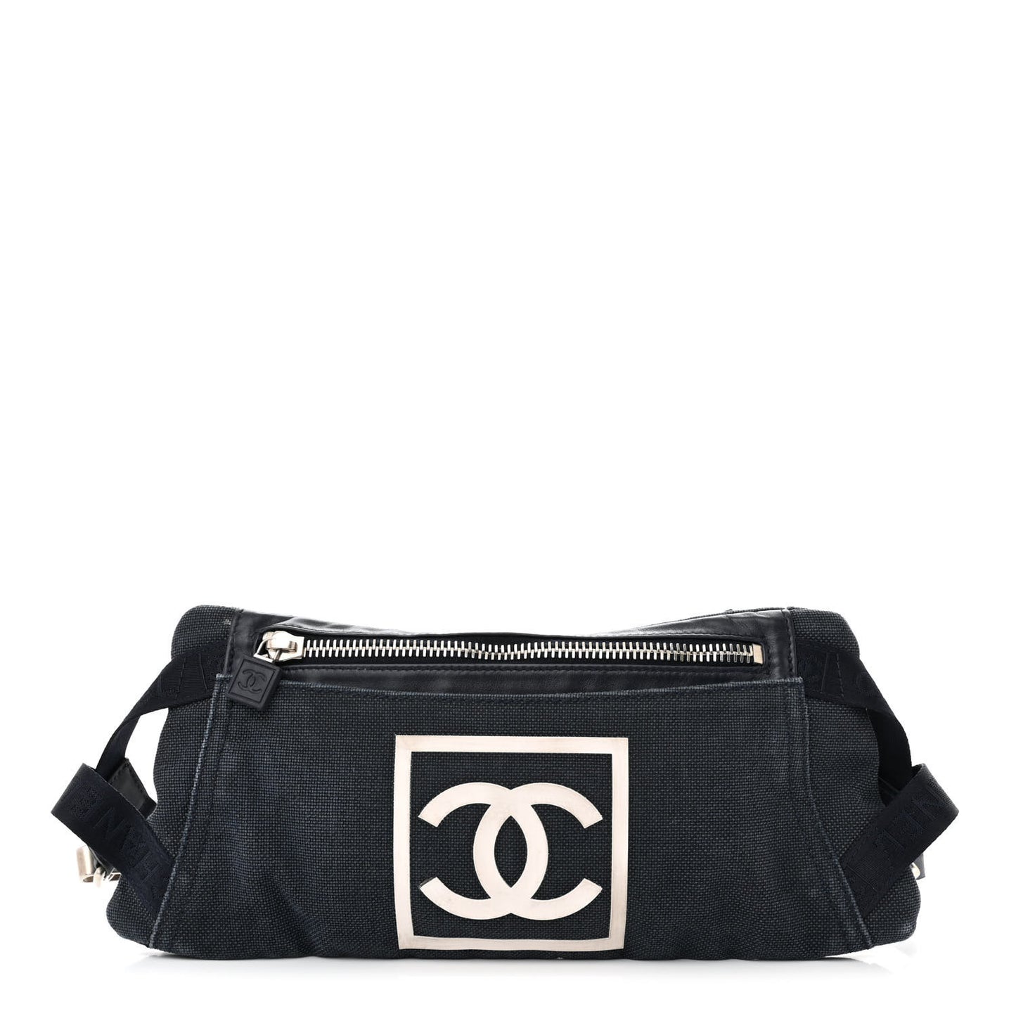 Canvas Sport Logo Waist Belt Bag Navy