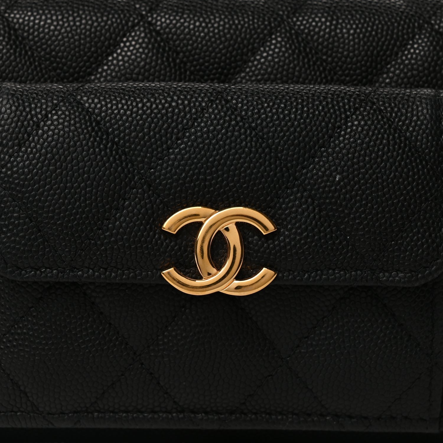 Chanel Caviar Quilted Pocket Twins Wallet On Chain WOC Black 7 of 9