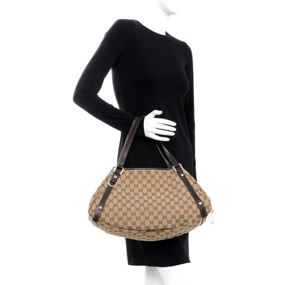 Gucci Monogram Medium Abbey Shoulder Bag Dark Brown 2 of 8