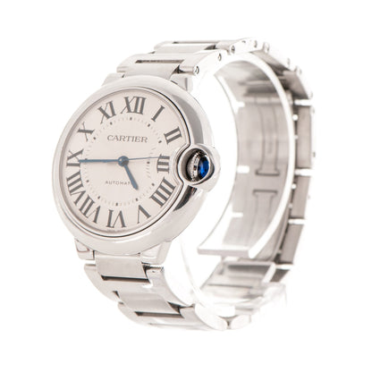 Cartier Stainless Steel 36mm Ballon Bleu De Automatic Watch 3 of 9