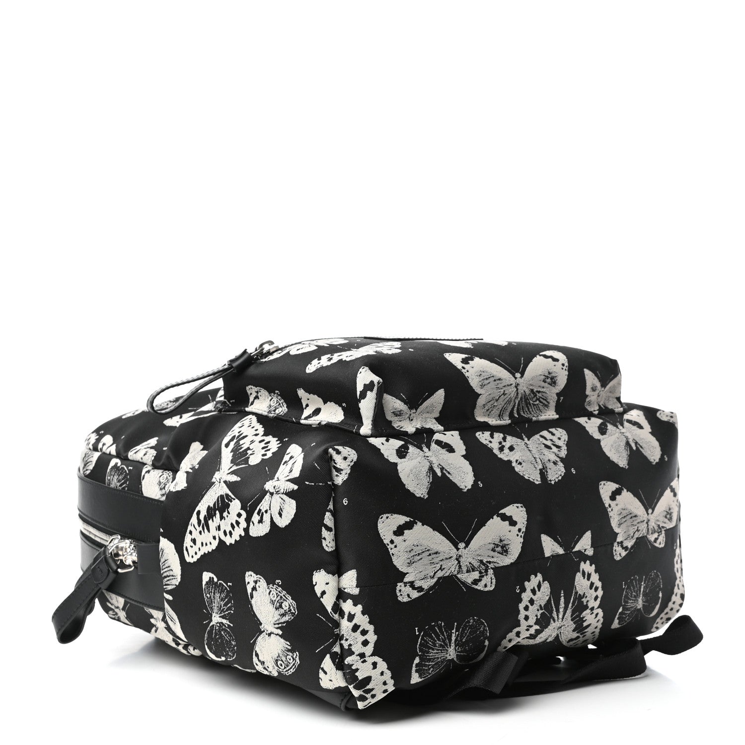 Alexander McQueen Nylon Butterfly Printed Backpack Black 4 of 9