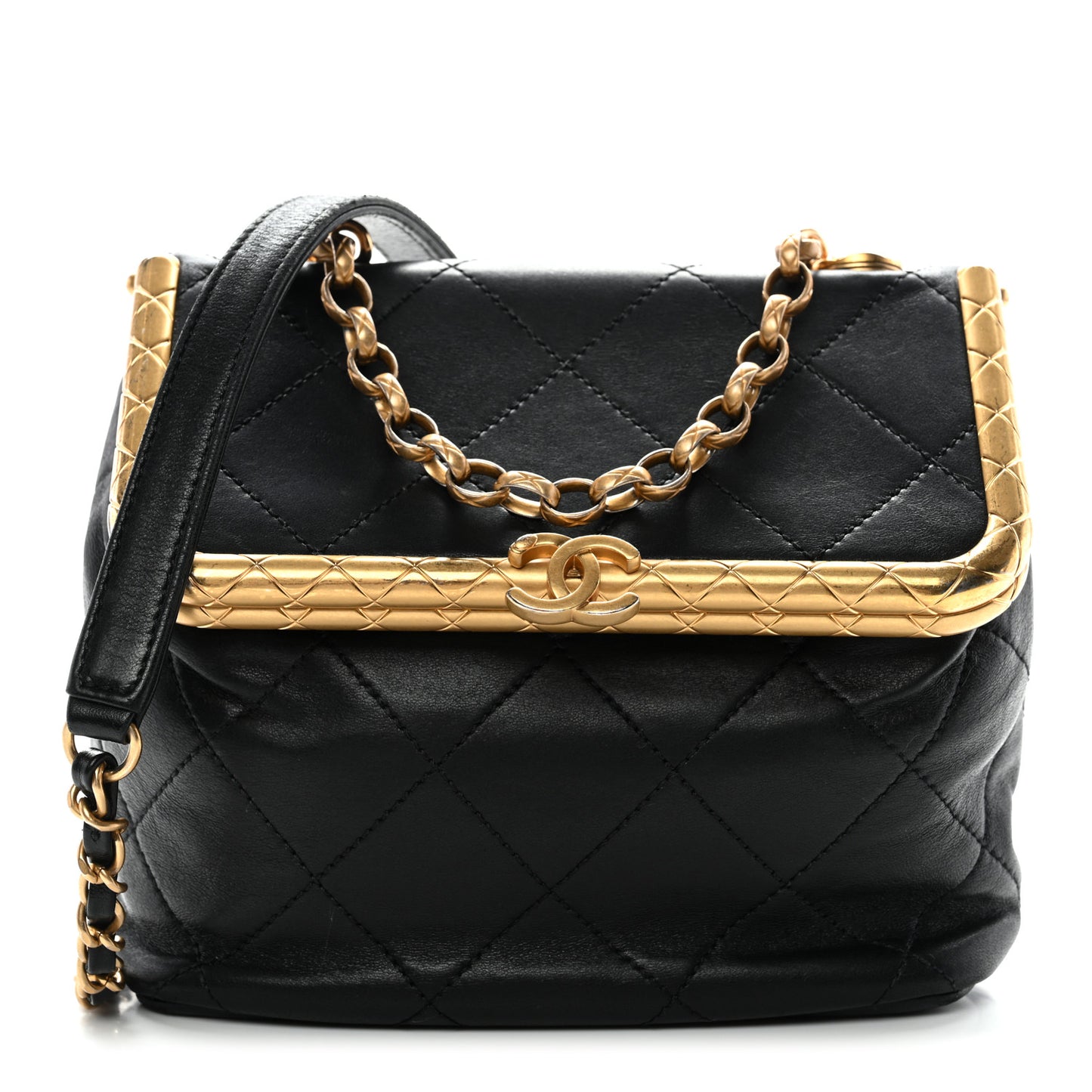 Lambskin Quilted My Crush Bag Black