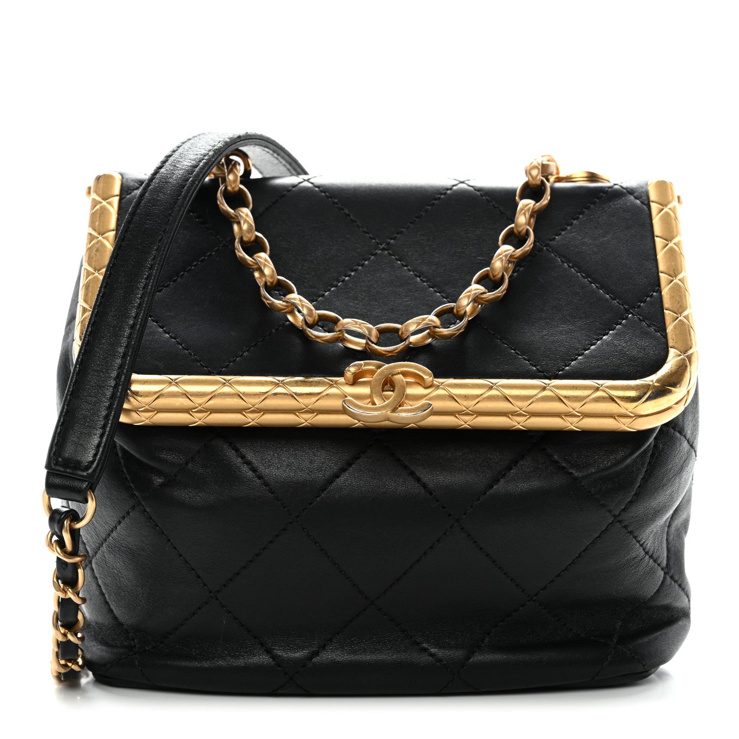 Chanel Lambskin Quilted My Crush Bag Black 1 of 9