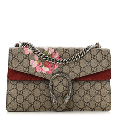 Gucci GG Supreme Monogram Blooms Small Dionysus Shoulder Bag Beige Multicolor Dry Rose 1 of 7