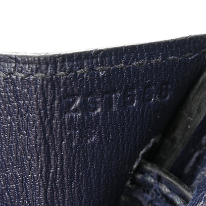 Hermes Matte Alligator Birkin 25 Bleu Indigo 7 of 11