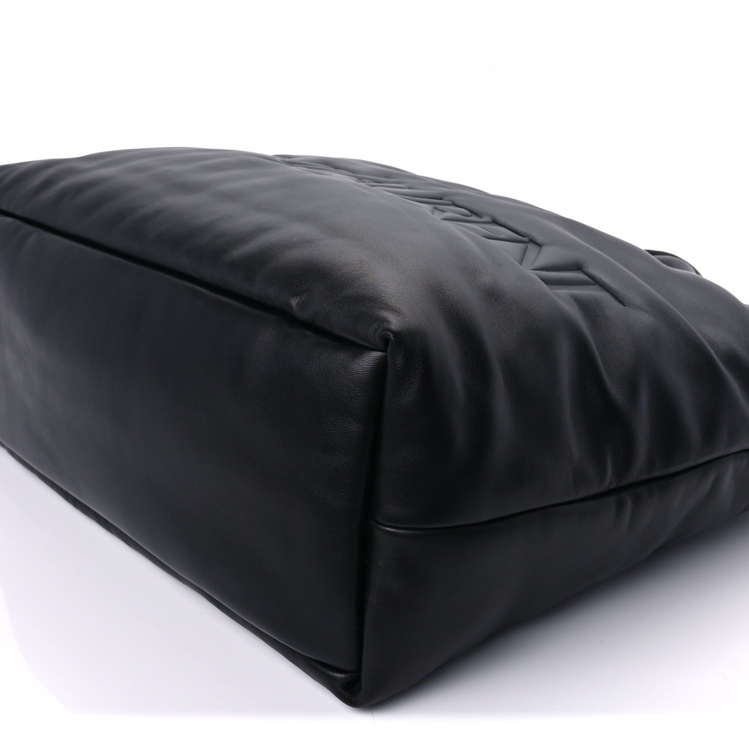 Saint Laurent Lambskin Wide Puffer Tote Black 8 of 8