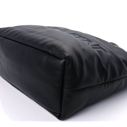 Saint Laurent Lambskin Wide Puffer Tote Black 8 of 8