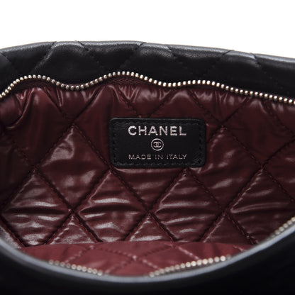 Chanel Lambskin Quilted CC Beauty Clutch Black 8 of 9