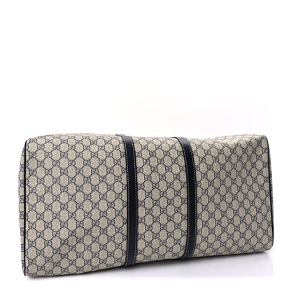 Gucci Plus Monogram Large Carry On Duffle Bag  Navy 3 of 8