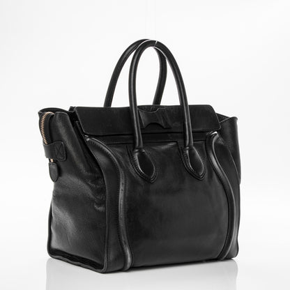 Celine Smooth Calfskin Mini Luggage Black 3 of 11