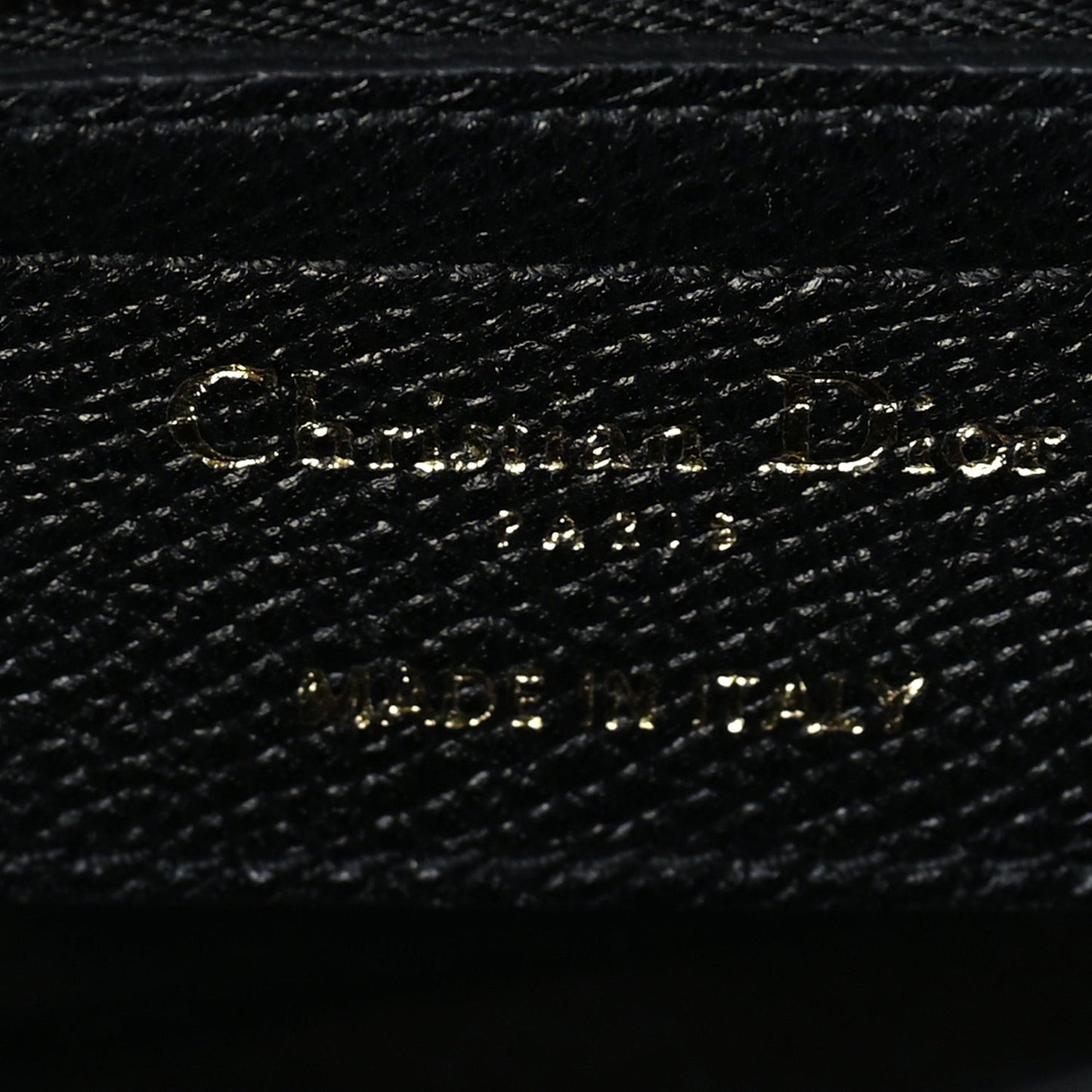 Grained Calfskin Saddle Bag  Black