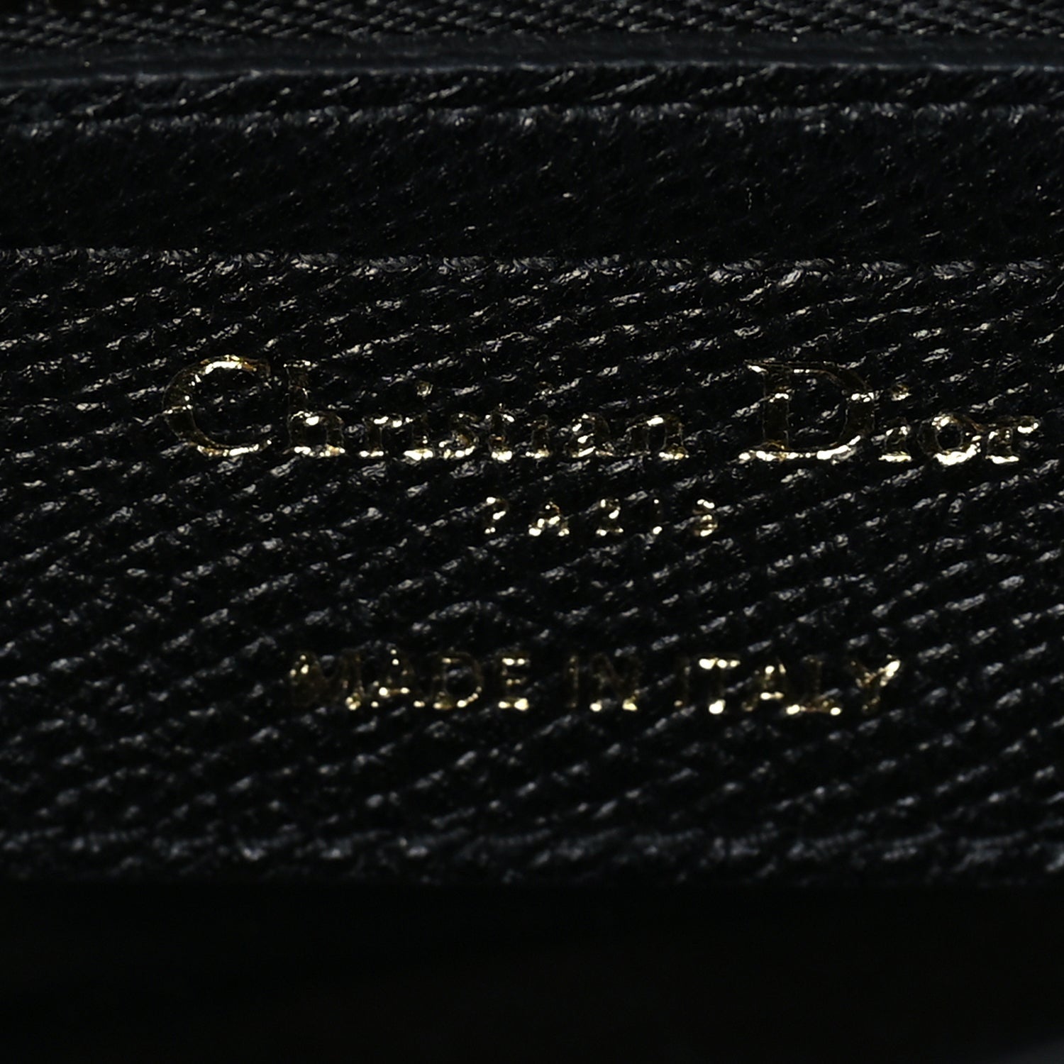 Christian Dior Grained Calfskin Saddle Bag  Black 5 of 8