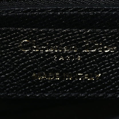 Christian Dior Grained Calfskin Saddle Bag  Black 5 of 8