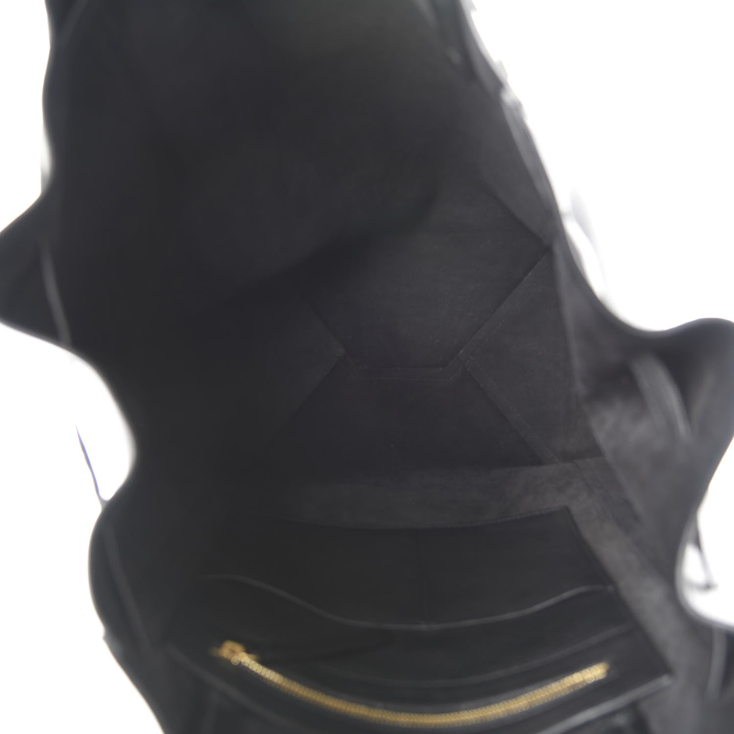 Celine Soft Grained Calfskin Medium Belt Cabas Phantom Black 5 of 10