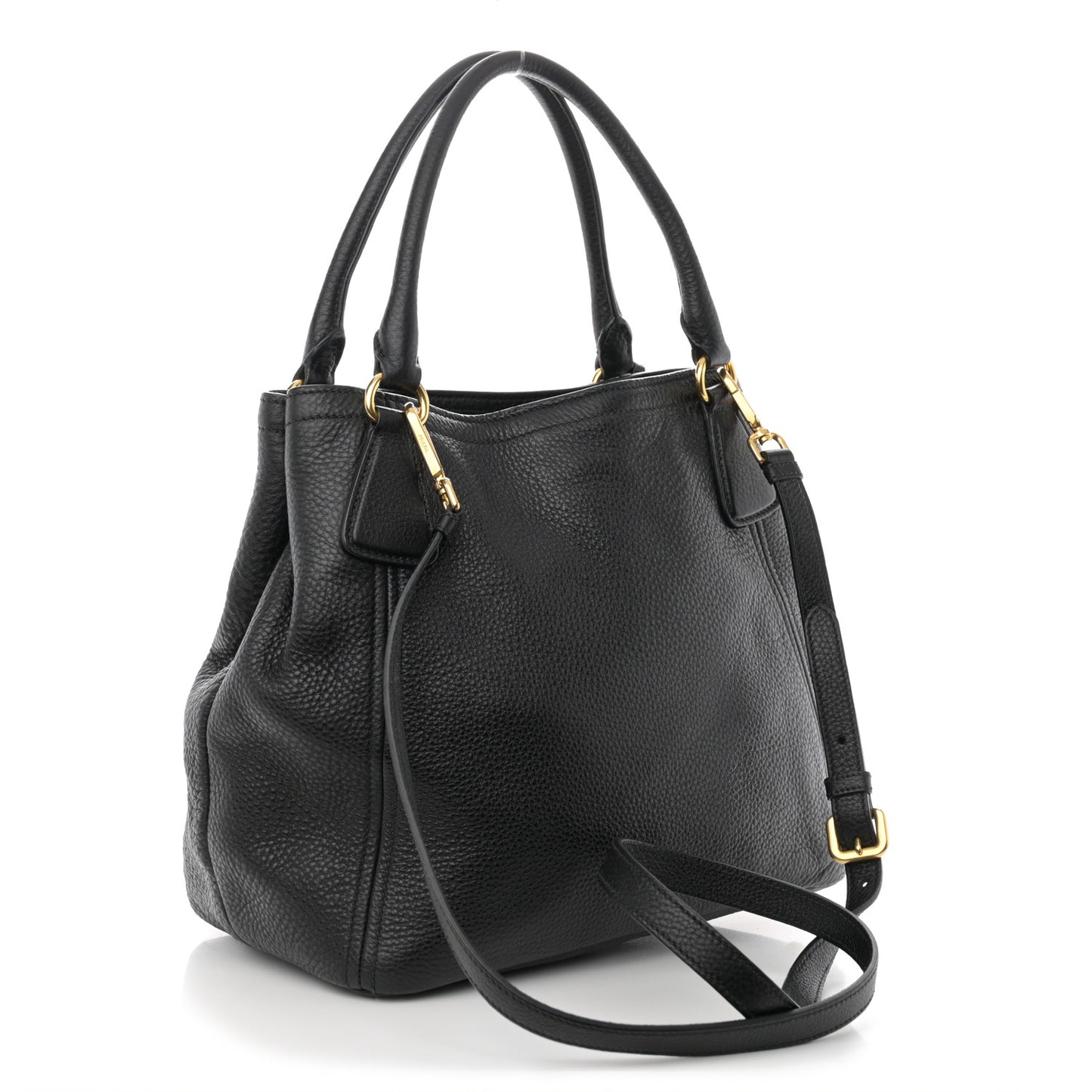 Vitello Daino Tote Black