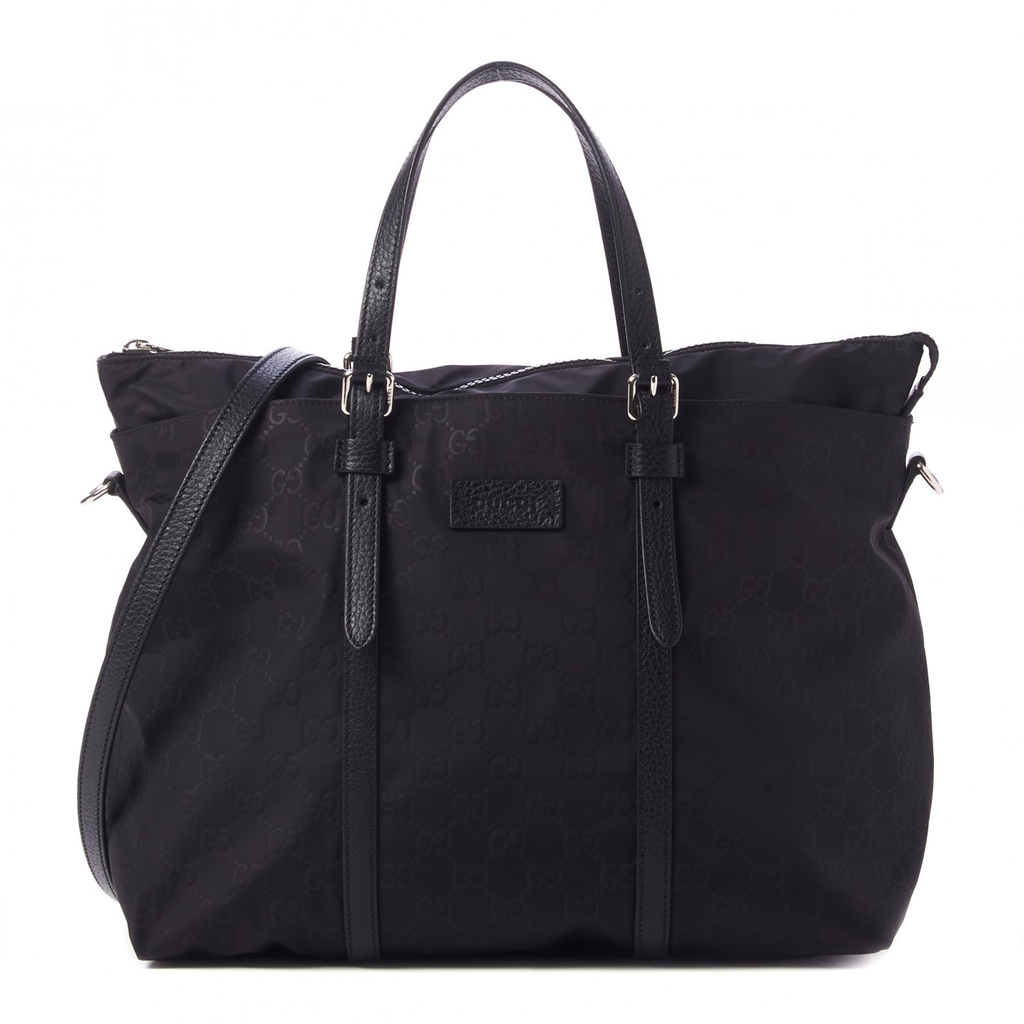 Nylon Monogram Tote Black