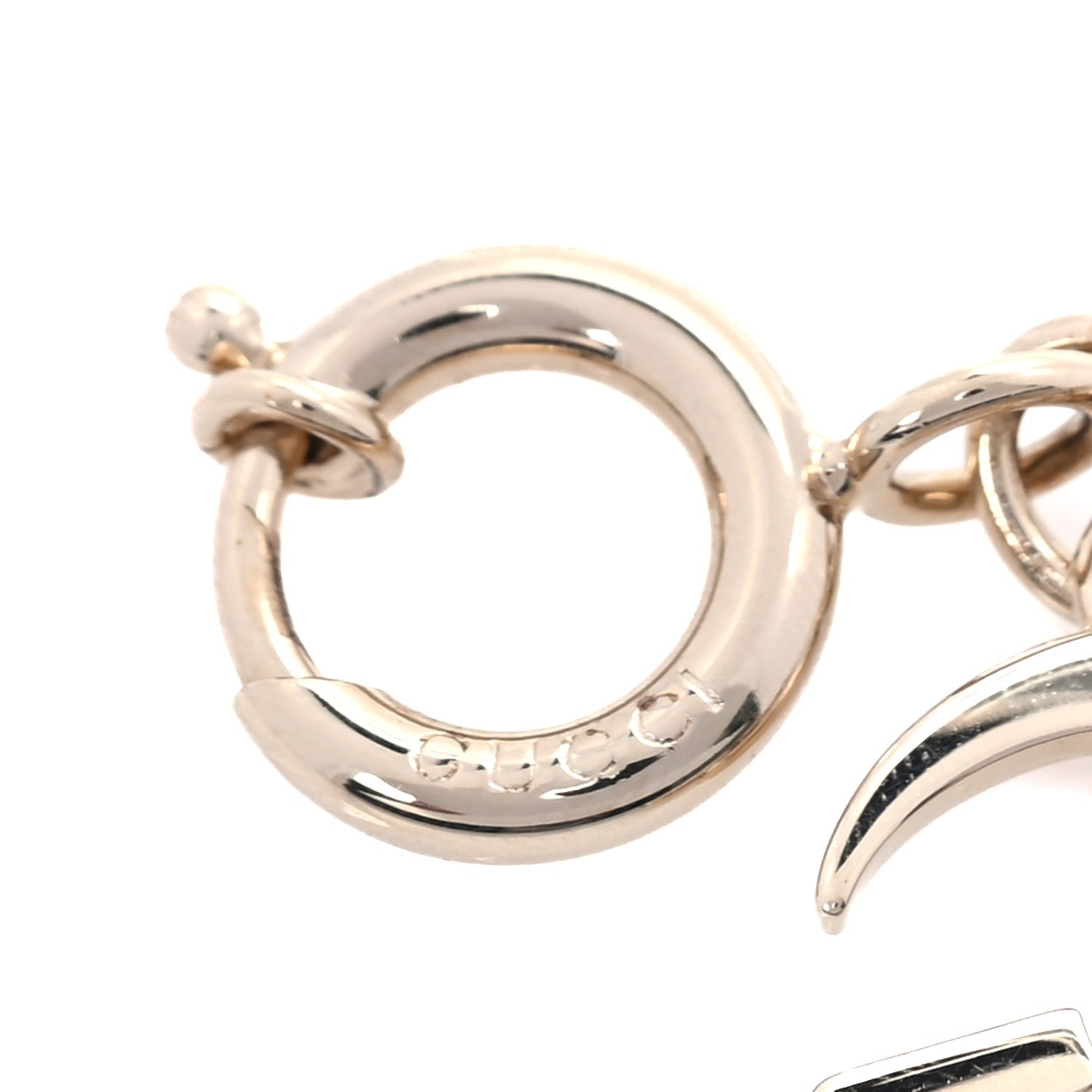 Gucci Metal Enamel Interlocking GG Bag Charm Gold Rosso Ancora Red 3 of 3