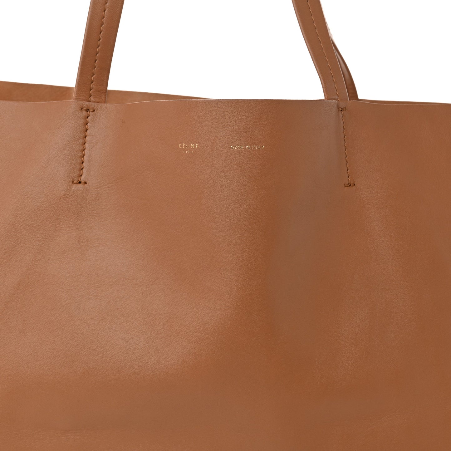 Lambskin Horizontal Cabas Camel