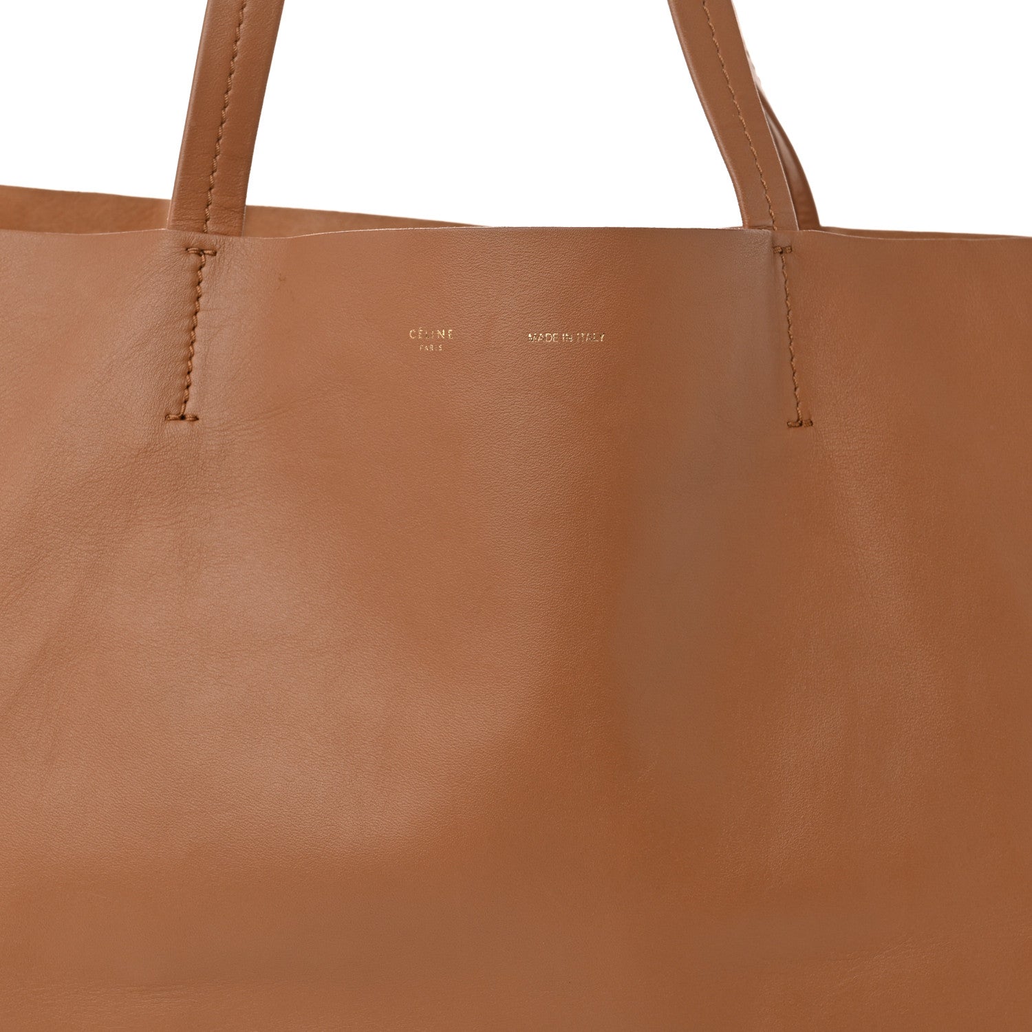 Celine Lambskin Horizontal Cabas Camel 7 of 9