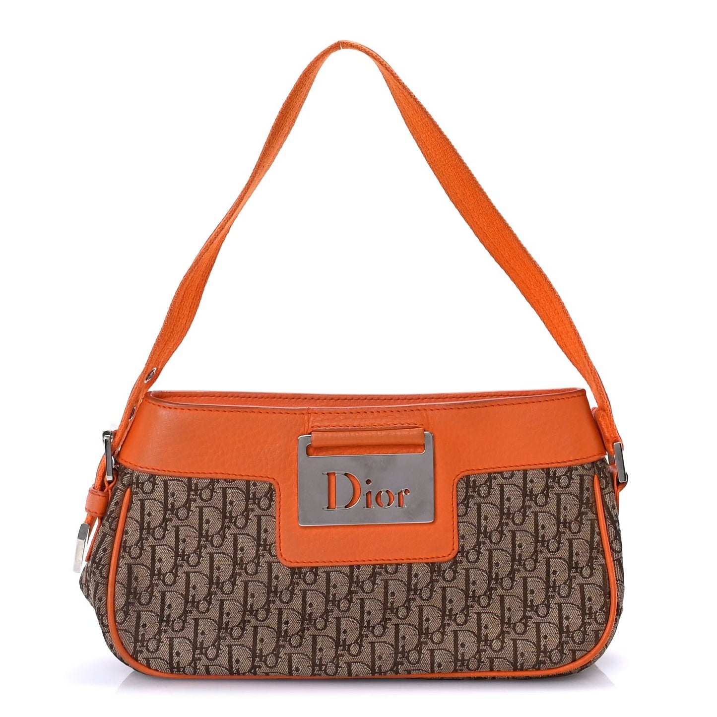 Monogram Shoulder Bag Orange Beige