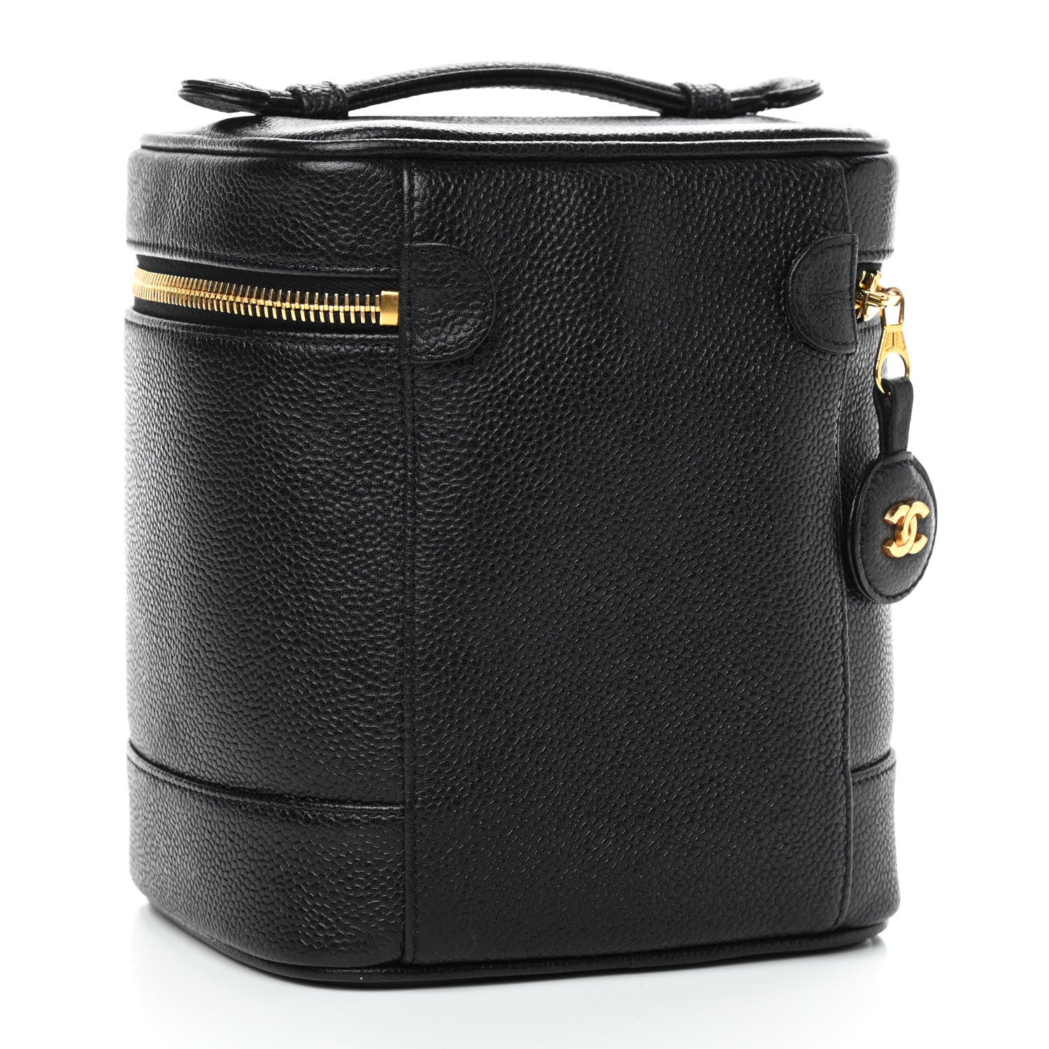 Chanel Caviar Vanity Cosmetic Case Black 3 of 11