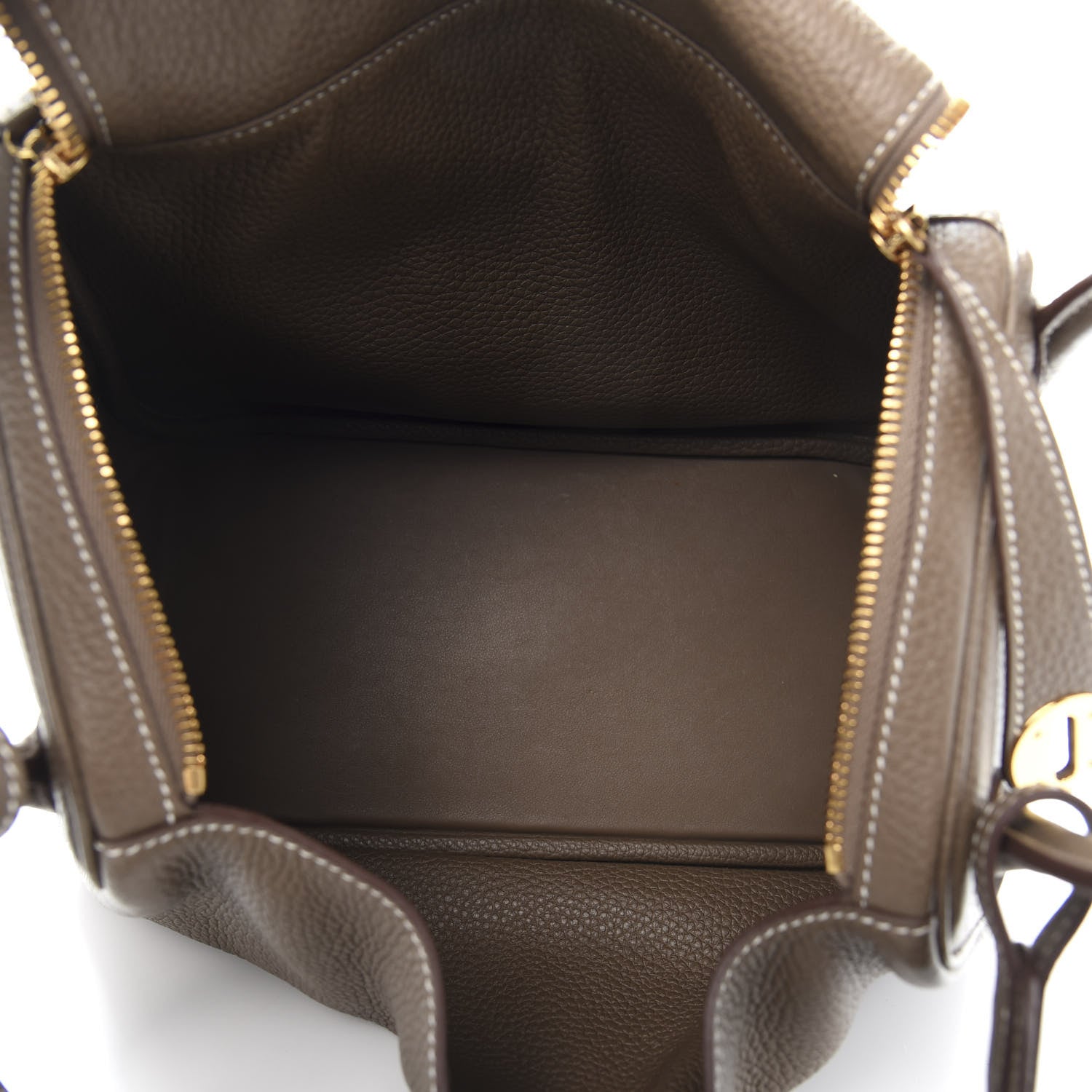 Hermes Taurillon Clemence Lindy 30 Etoupe 4 of 13