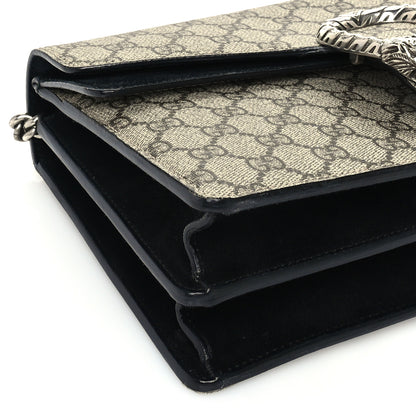 Gucci GG Supreme Monogram Small Dionysus Shoulder Bag Black 7 of 8
