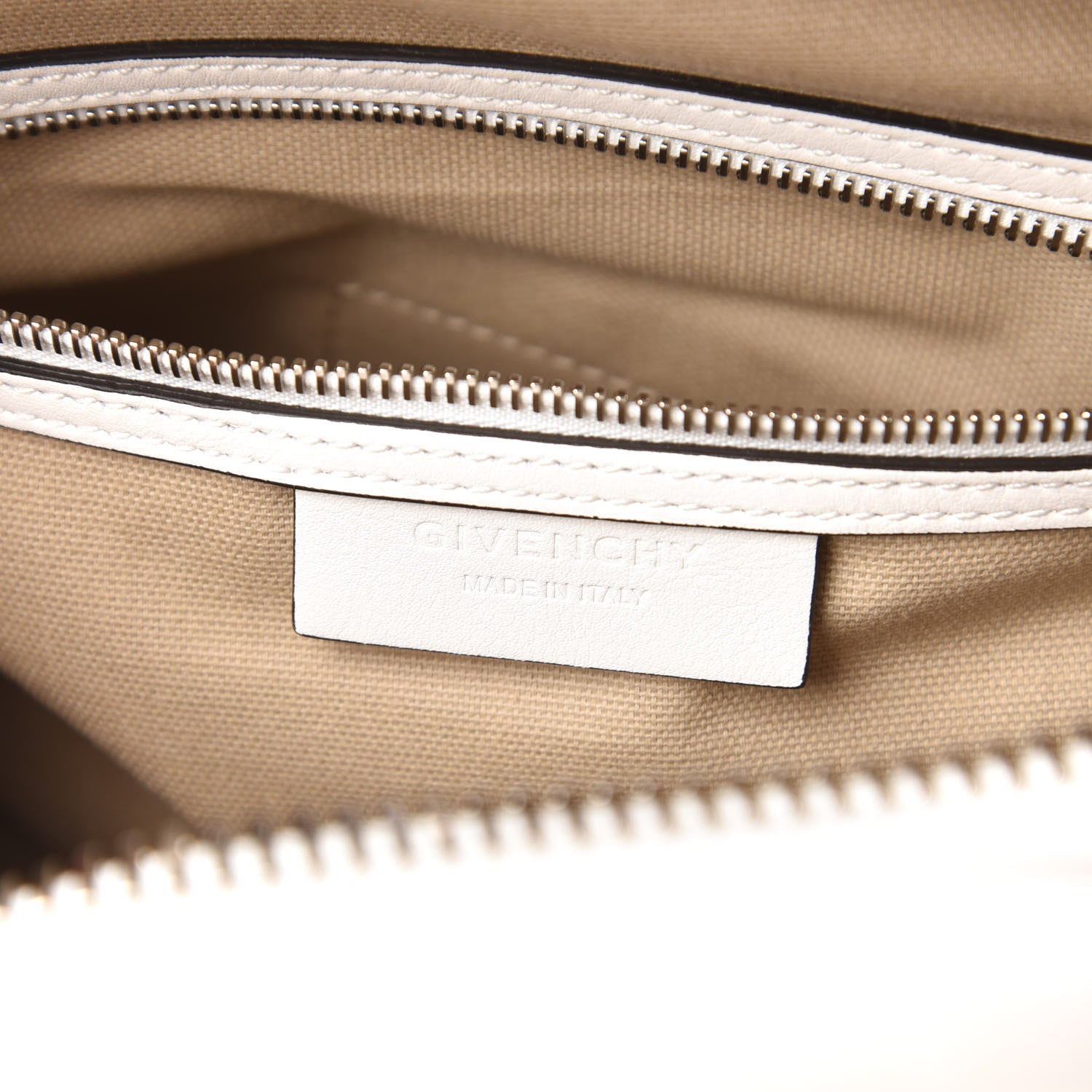 Givenchy Calfskin Signature Logo Small Antigona White 8 of 10