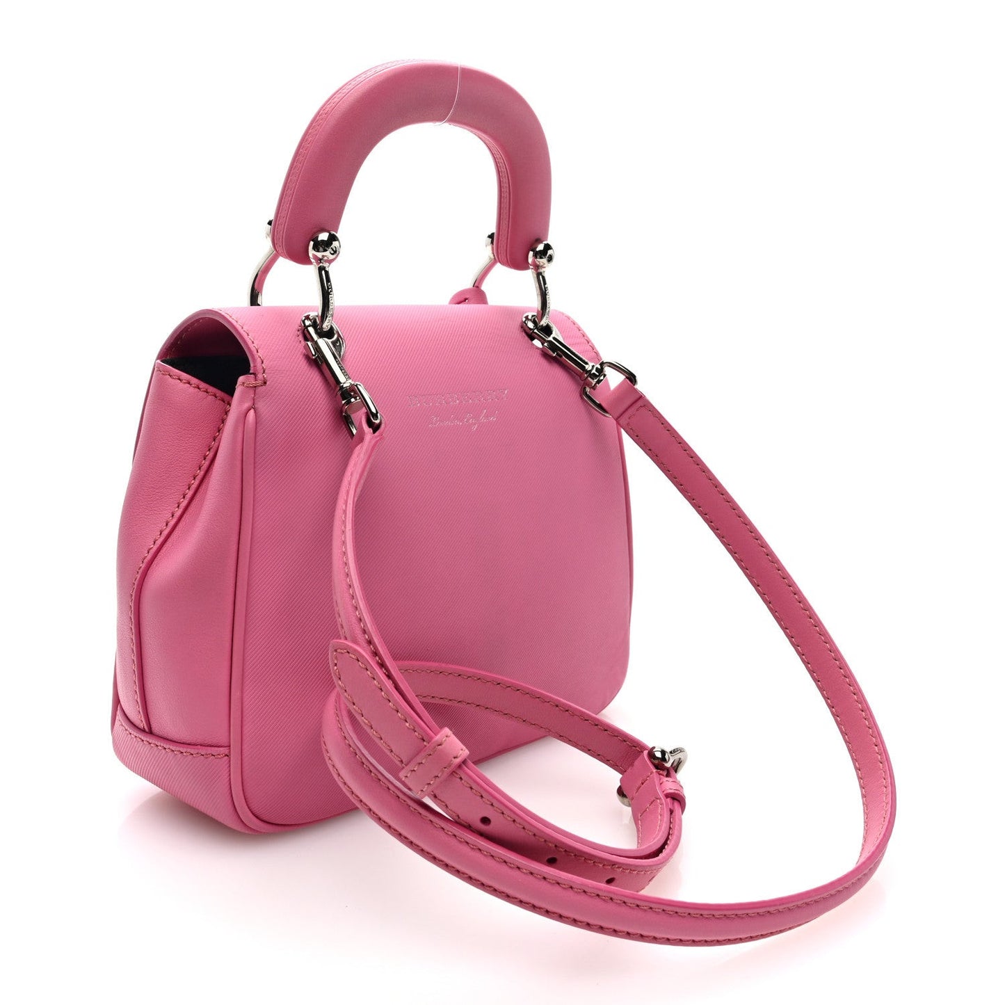 Trench Calfskin Small DK88 Top Handle Bag Rose Pink