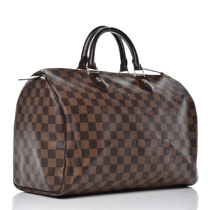 Louis Vuitton Damier Ebene Speedy 35 9 of 13