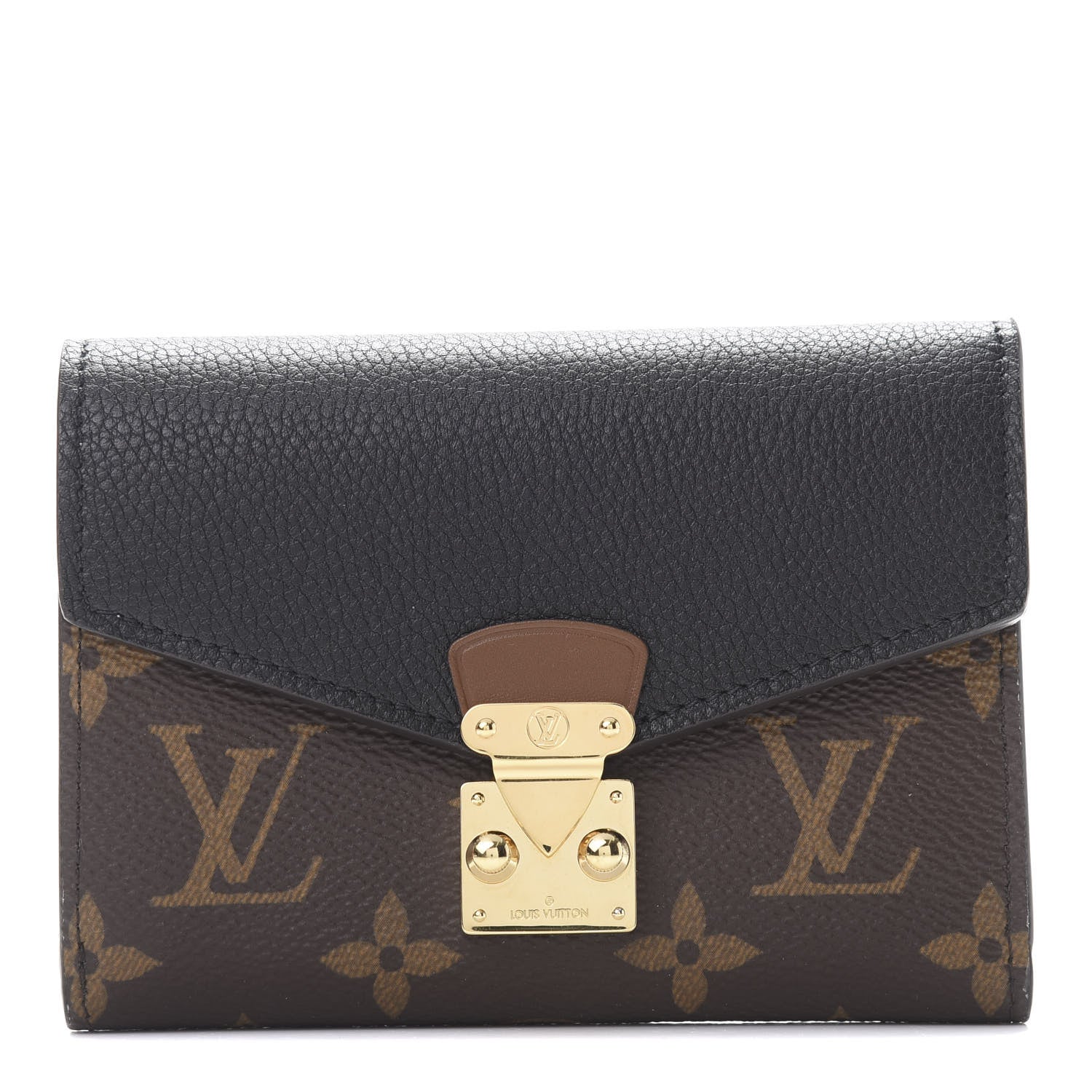 Louis Vuitton Monogram Pallas Compact Wallet NM Black 1 of 8
