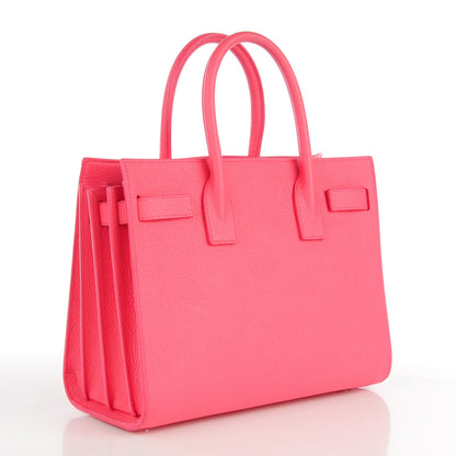 Saint Laurent Grained Calfskin Baby Sac De Jour Rose Clair 3 of 7